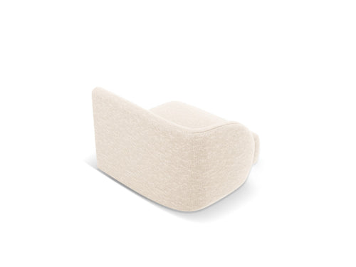 Micadoni - Linker module "Miley" structurele stof ivoor - 90x90x70cm