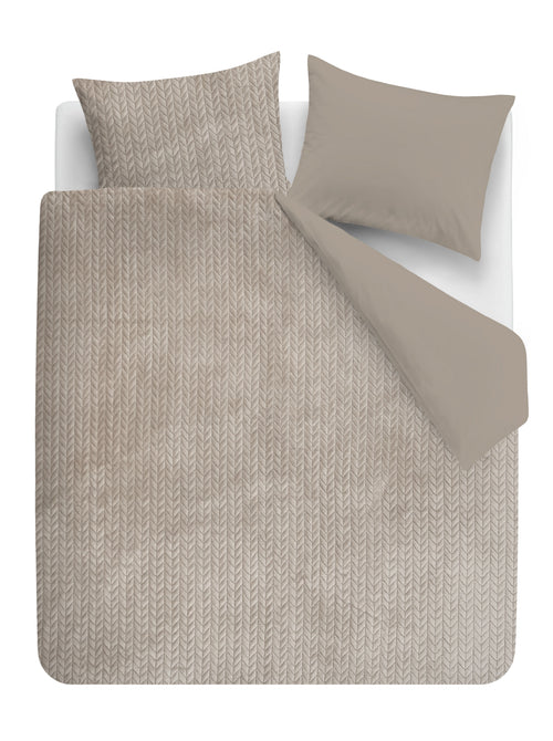 Rivièra Maison Dekbedovertrek Whisper Soft - 200 x 200/220 cm - Taupe