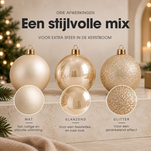 Mica Decorations Kerstballenset Onbreekbaar Rood 27 Stuks - Gemaakt van Gerecycled Polystyreen - Diameter 8 cm - Ideaal voor Gezinnen met Kinderen en