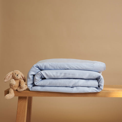 Coco & Cici - Kids - TENCEL Twill Dekbedovertrek Licht Blauw - 100x135 (zonder kussensloop)