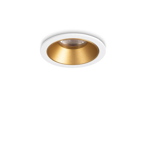 Ideal Lux GAME 5,8cm LED Inbouwspot Wit Goud 3000K