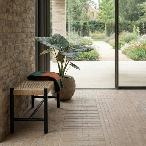 Furnhouse bankje Shine - Zwart - Papiergaren - 36x90x45