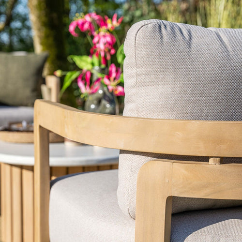 Garden Impressions Loungeset Sirocco 3-delig links - acacia - grey sand