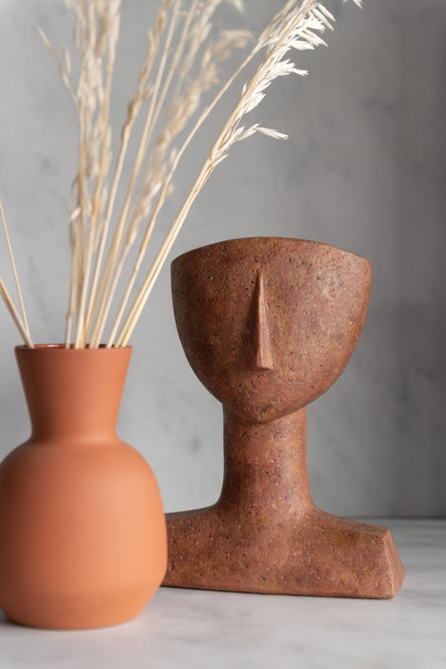 J-Line decoratie Figuur Lea - polyresin - terracotta