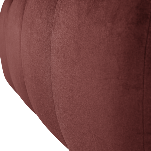 WOOOD eetbank 164cm met rugleuning Mojo - Velvet - Kastanjebruin - 83x164x73