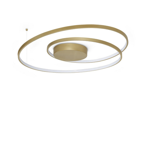 Ideal Lux OZ Geïntegreerde LED-plafondlamp, messing, 6100lm, 3000K