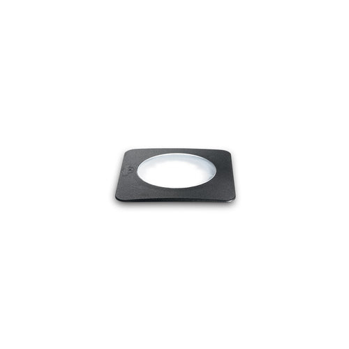 Ideal Lux WAY Vierkante inbouwgrondlamp voor buiten, zwart, 1x G9 IP67