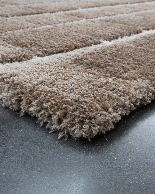 vtwonen vloerkleed Blocks - Warm Brown - 240x340 cm - vtwonen shop