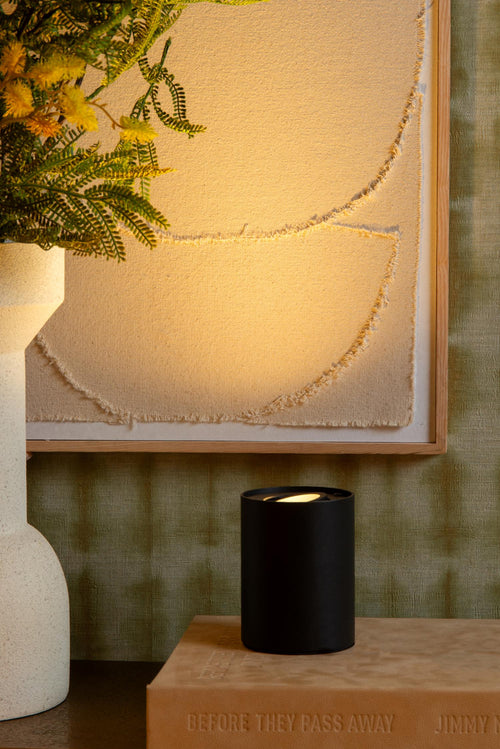 Lucide tafellamp TUBE - 1xGU10 - Zwart