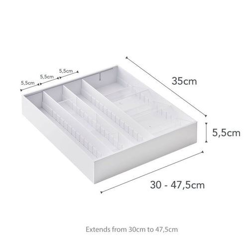 Yamazaki Bestekbak Uitschuifbaar - Diagonaal - Tower - Wit - vtwonen shop