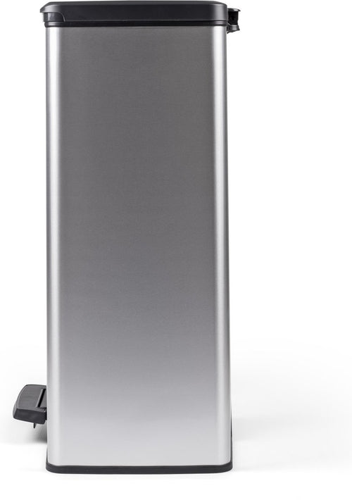 Curver Decobin Prullenbak - 65L - Rechthoekig - Zilver Metallic - vtwonen shop