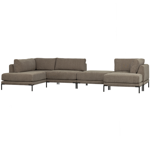 vtwonen lounge element Couple - Polyester - Taupe - 89x100x200 - vtwonen shop