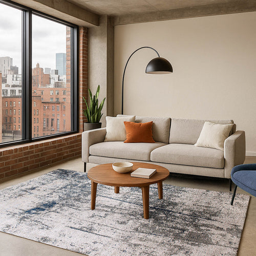 Lola&Moi vloerkleed Canal Blue - blauw - 170x240cm - vtwonen shop