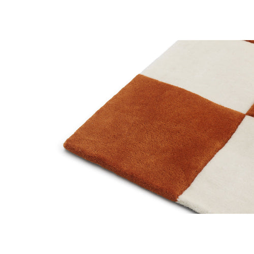 Fest Checks Vloerkleed Oranje