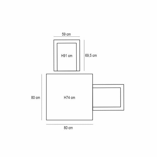 Garden Impressions tuinset Lucas - Rimini bruin - 5-delig