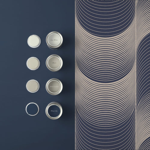 Graham & Brown Vliesbehang - Eclipse Navy & Pale Gold - 10mx52cm - vtwonen shop