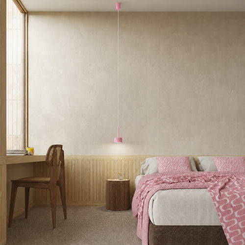 Sollux Lighting Hanglamp AURA 1 roze Gx53 - 10x10x125cm