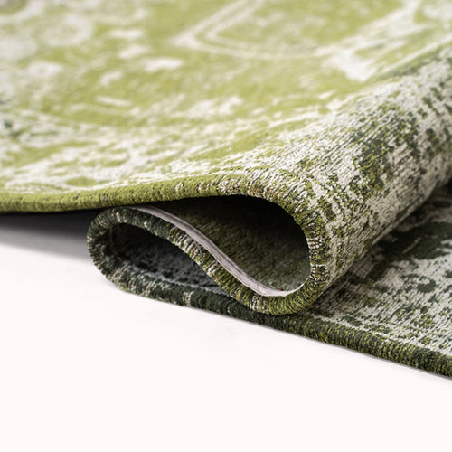 Louis De Poortere vloerkleed Olive Wood - groen - 140x200cm - vtwonen shop