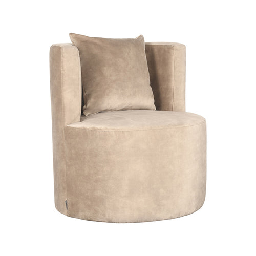 LABEL51 Fauteuil Evy - Zand Velvet - 65x65x75cm
