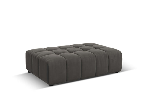 Cosmopolitan Design Poef Chicago flueel lichtgrijs - 84x102x42cm