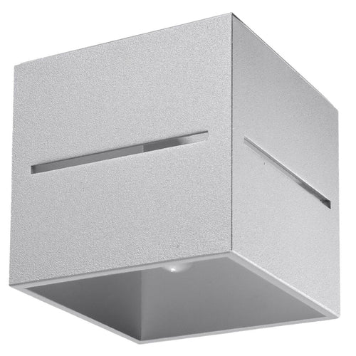 Sollux Lighting Plafondlamp LOBO grijs - 10x10x10cm
