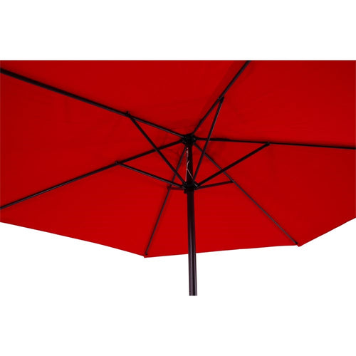 Lesli Living push-up parasol Gemini - rood - Ø300cm