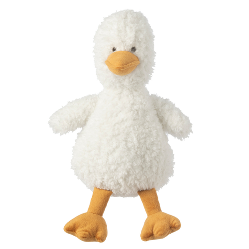 J-Line knuffelbeer Eend Staand - polyester - wit/geel - large