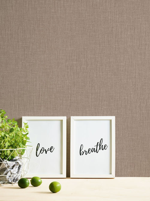 Livingwalls behang linnenstructuur beige - 53 cm x 10.05 m - AS-379526