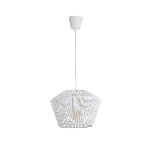 Lighto | Hanglamp Rotan Wit Ø31 cm | Aura - vtwonen shop