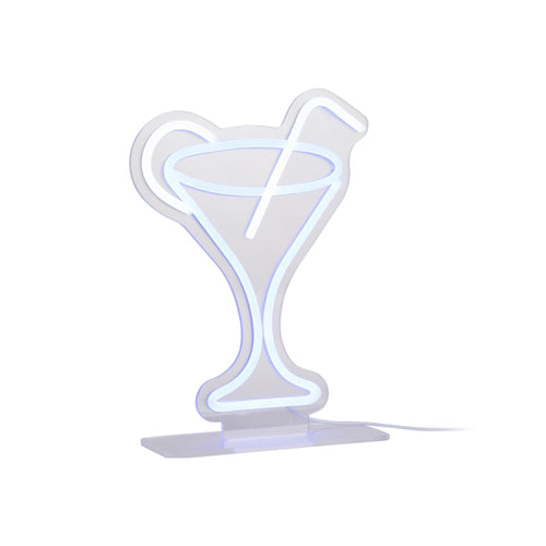Leitmotiv tafellamp Cocktail - blauw - 21.8x21.8x30cm