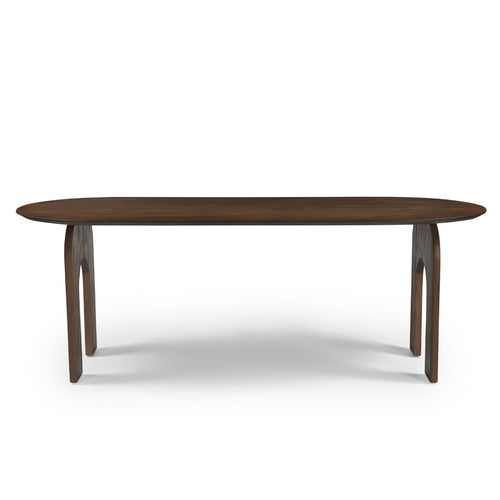 DÉJA Living Eettafel Vantaa - Ovaal Donkerbruin Hout - 260x90x76cm