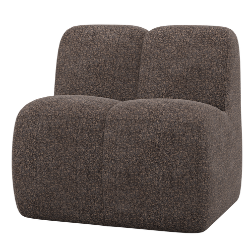 WOOOD eetbankje 84 cm met rugleuning Mojo - Wollig - Bruin - vtwonen shop