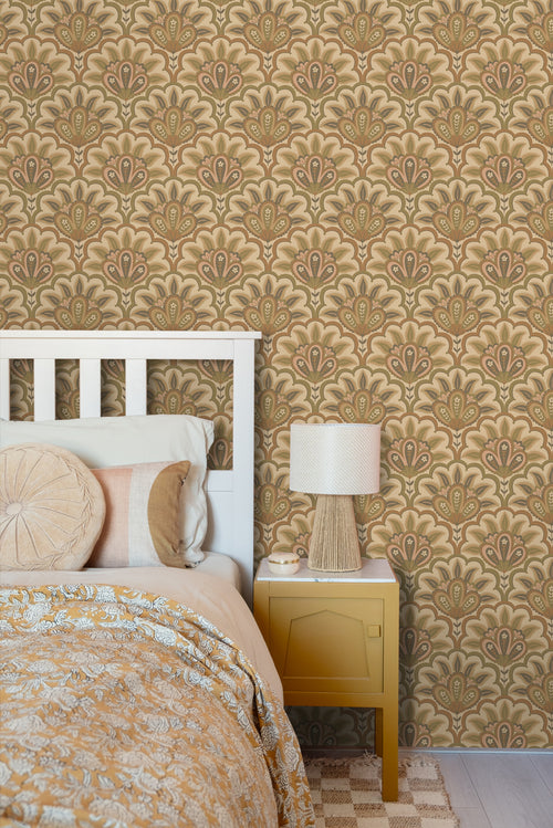 ESTAhome behang oosters barok motief bruin - 50 x 900 cm - 131036 - vtwonen shop