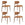 Housecraft Living Noor Eetkamerstoelen Groen - Set van 4