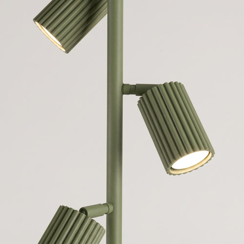 Sollux Lighting Vloerlamp KARBON 3 olijfgroen - 30x30x155cm