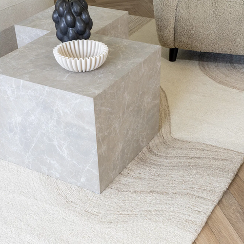 Artichok Caren Laagpolig vloerkleed - 230 x 200 cm - Beige