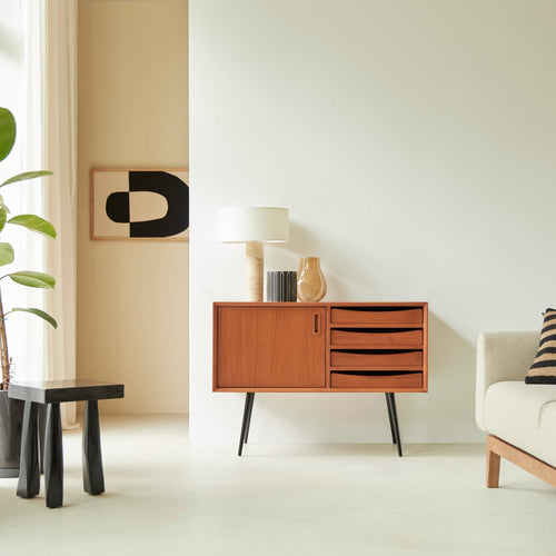 Tikamoon Mahoniehouten dressoir 100 cm - Naturel