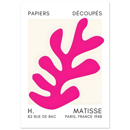 Artfulprints  Matisse – Ocean petals pink   poster A4 21x29.7 cm - vtwonen shop