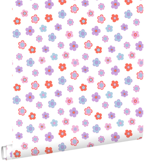 ESTAhome behang bloemetjes meerkleurig - 50 x 900 cm - 131571 - vtwonen shop