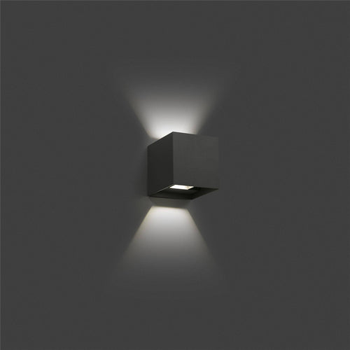 Faro Olan - LED Outdoor Up Down Wandlamp Donkergrijs IP54