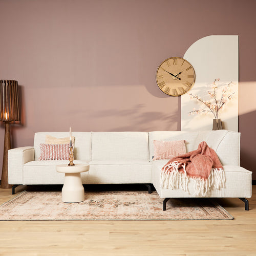 MySofa 2,5-zits Hoekbank Floris - Rechts Beige Stof - 285x210x82cm