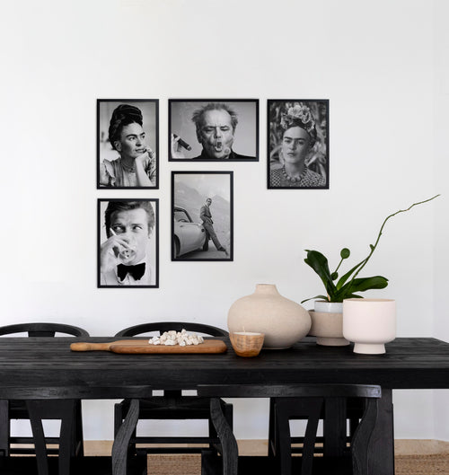 Zwarte lijst met kader 40x30 Jack Nicholson - vtwonen shop