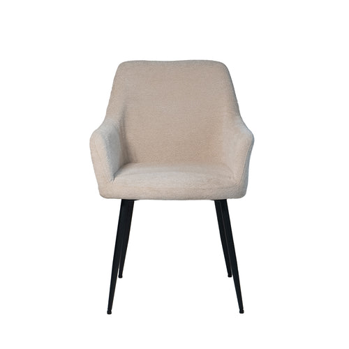 Giga Meubel Eetkamerstoel Annabel - Stof - Beige - Set van 2 - vtwonen shop