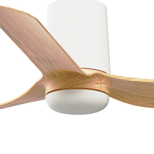 Faro MINI Punt Tub Small Wit, licht hout DC-plafondventilator met 6 snelheden