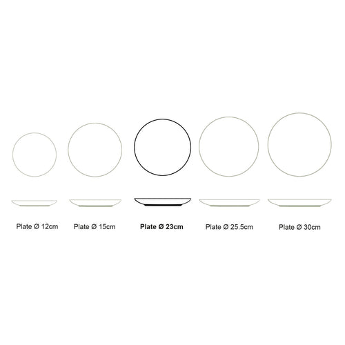 vtwonen - Tie-Dye Ontbijtborden - Serviesset van 4 - 23cm - vtwonen shop