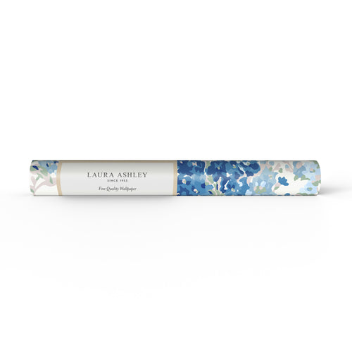 Laura Ashley Stocks Behang - Bloemen - 10mx52cm - Blauw - vtwonen shop