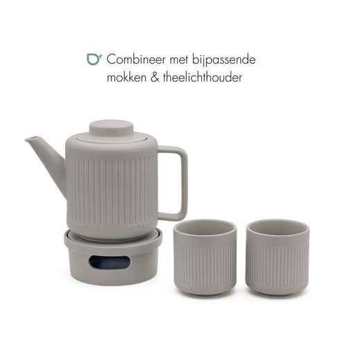 Bredemeijer - Theelicht Skagen grijs - vtwonen shop