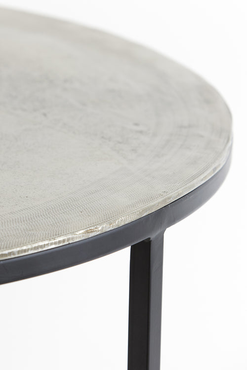 Light & Living salontafel TALCA - Ø75x45cm - zilver - Set van 2 - vtwonen shop