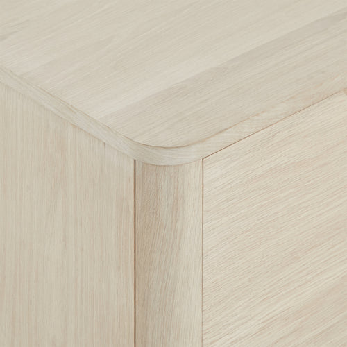 Furnhouse 3-deurs dressoir Nyborg - Witte olie - MDF, Eikenfineer - 45x180x75