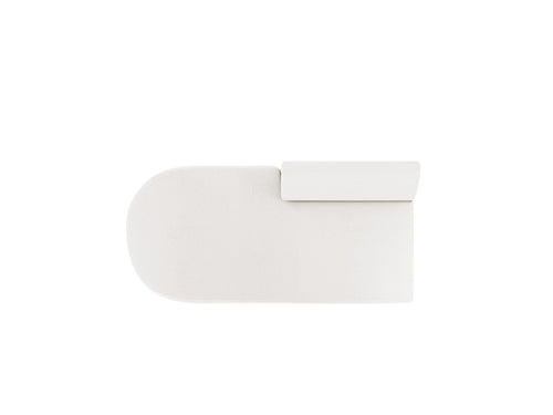 Micadoni Module Miley 2-zits, boucle wit - 90x158x70cm